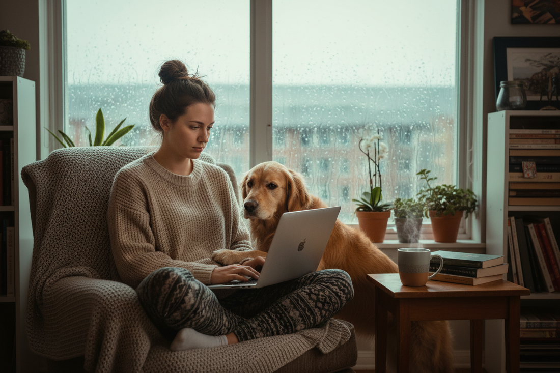🐾 Home-Office, Hund und die stille Jagd: Wie man den Langeweile-Vierbeiner im Warmen beschäftigt.